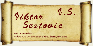 Viktor Šestović vizit kartica